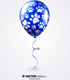 vector set of balloon background creative design