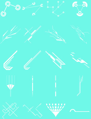 future concept shapes design vector