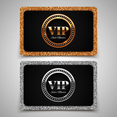 visitant vip cards luxury vector