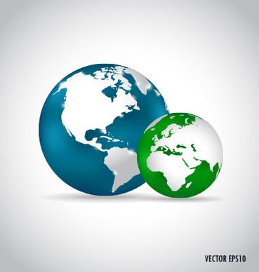 earth and world map vector design