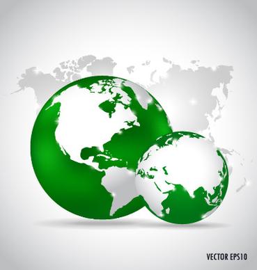 earth and world map vector design