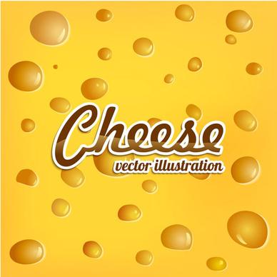 shiny yellow cheese background vector