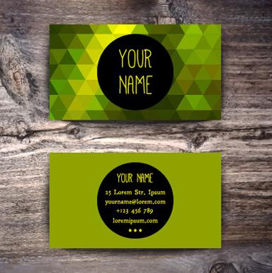 fashion business card colored vector