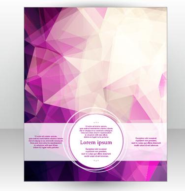 stylish cover brochure vector abstract design