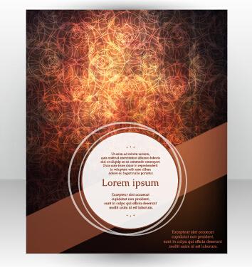 stylish cover brochure vector abstract design