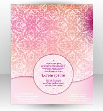 stylish cover brochure vector abstract design