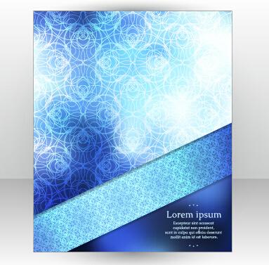 stylish cover brochure vector abstract design