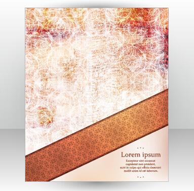 stylish cover brochure vector abstract design