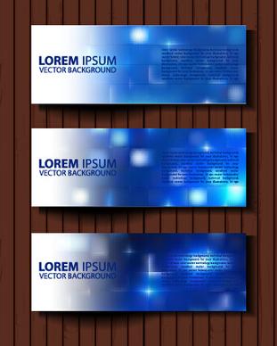 fashion banners colored design vector