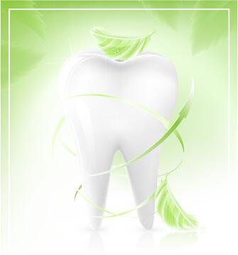 creative dental care elements vectors