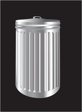 silver trash vector