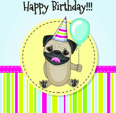 happy birthday baby greeting cards vector