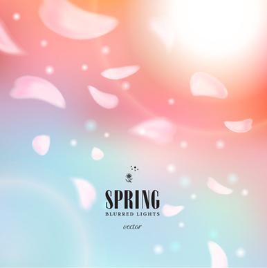 spring blurred lights vector backgrounds art