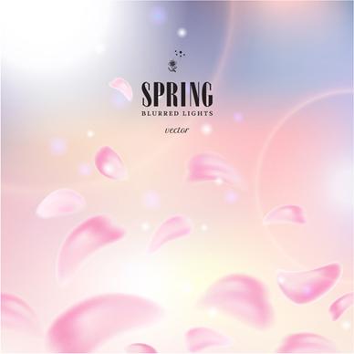 spring blurred lights vector backgrounds art