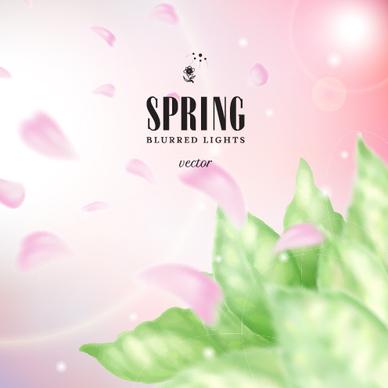 spring blurred lights vector backgrounds art