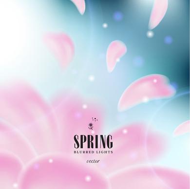 spring blurred lights vector backgrounds art