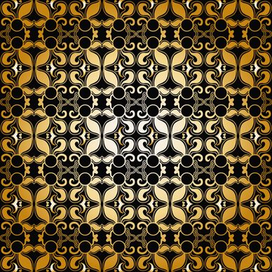 luxurious gold pattern seamless vector background