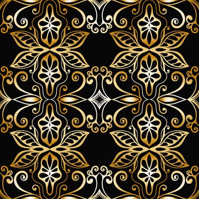 luxurious gold pattern seamless vector background