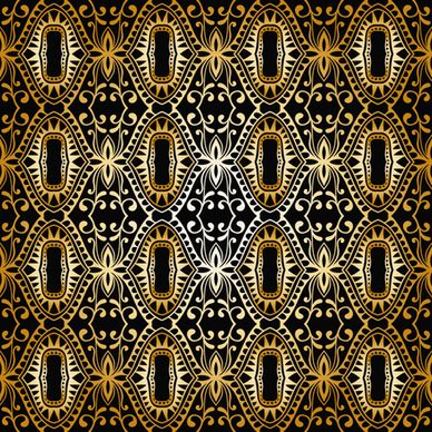 luxurious gold pattern seamless vector background