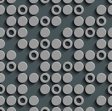 gray plate perforated vector seamless pattern