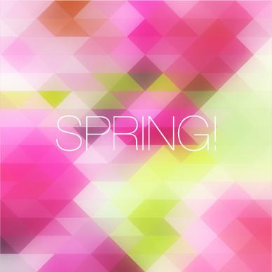 spring colorful geometric shapes background