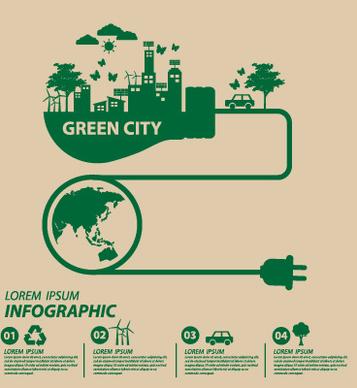 save world eco environmental protection template vector