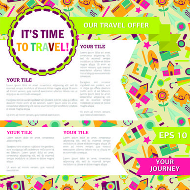 news page layout design vector