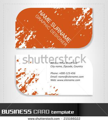 rounded business cards template vector