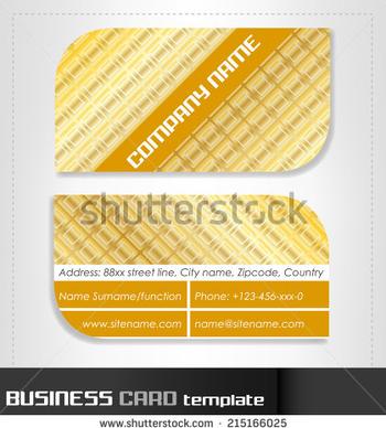 rounded business cards template vector