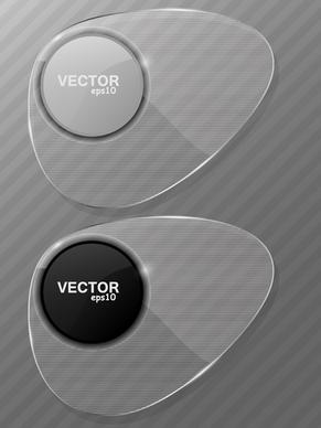 transparent glass styles web elements vectors