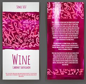 watercolor wine stickers creative vector