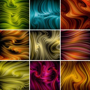 colored dynamic abstract art vector