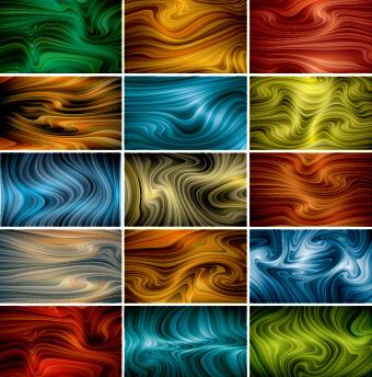 colored dynamic abstract art vector