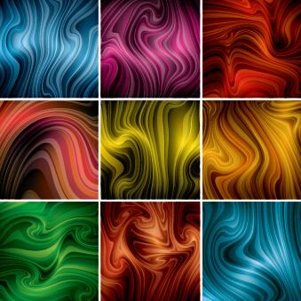 colored dynamic abstract art vector