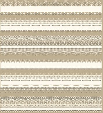 lace borders ornate vector