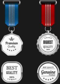 gorgeous medal award vector