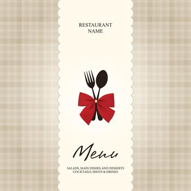 vector set of restaurant menu design graphics