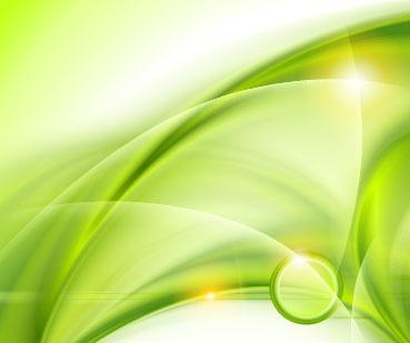 abstract wavy green eco style background vector