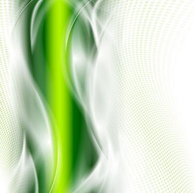 abstract wavy green eco style background vector