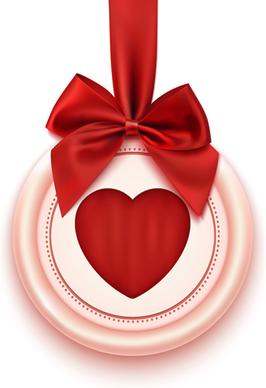 romantic valentine gift cards vectors