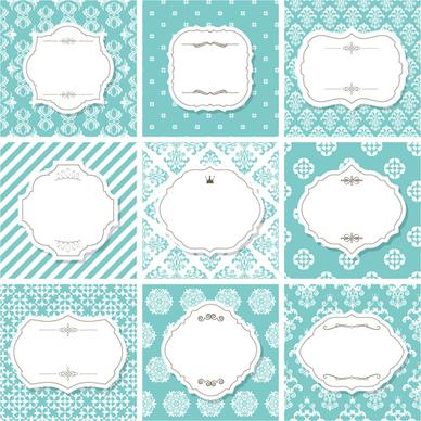 vector frame with vintage background graphics