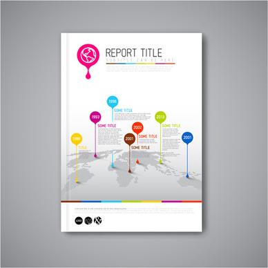 abstract brochure cover vecto template