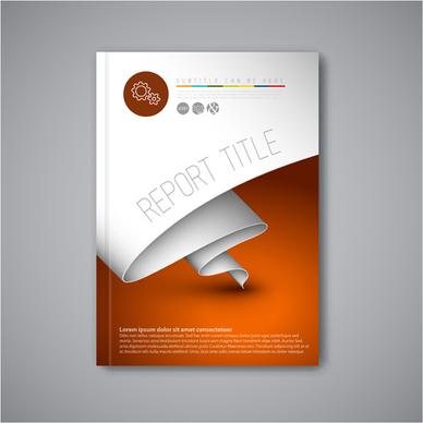 abstract brochure cover vecto template