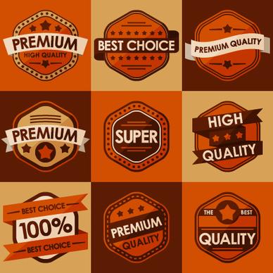 best retro sales labels vector set