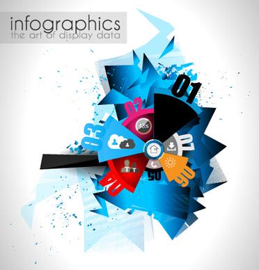 creative timework infographic set vector