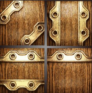 old metal and wood vector background