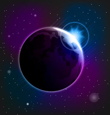 magic universe space vector background