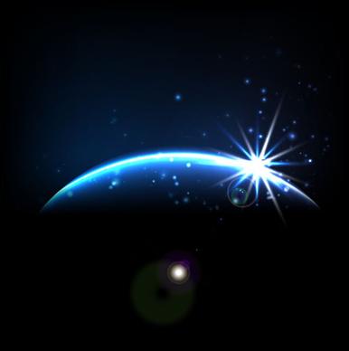 magic universe space vector background