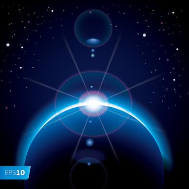 magic universe space vector background