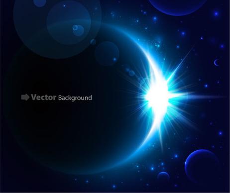 magic universe space vector background